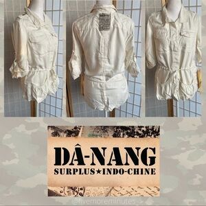 NWT • Da-Nang 100% Tie-Waist Blazer